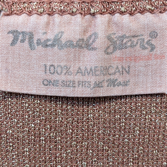 Michael Stars Y2K cocoa knit mock wrap top OS fitted bodycon 3/4 sleeve - Picture 5 of 7